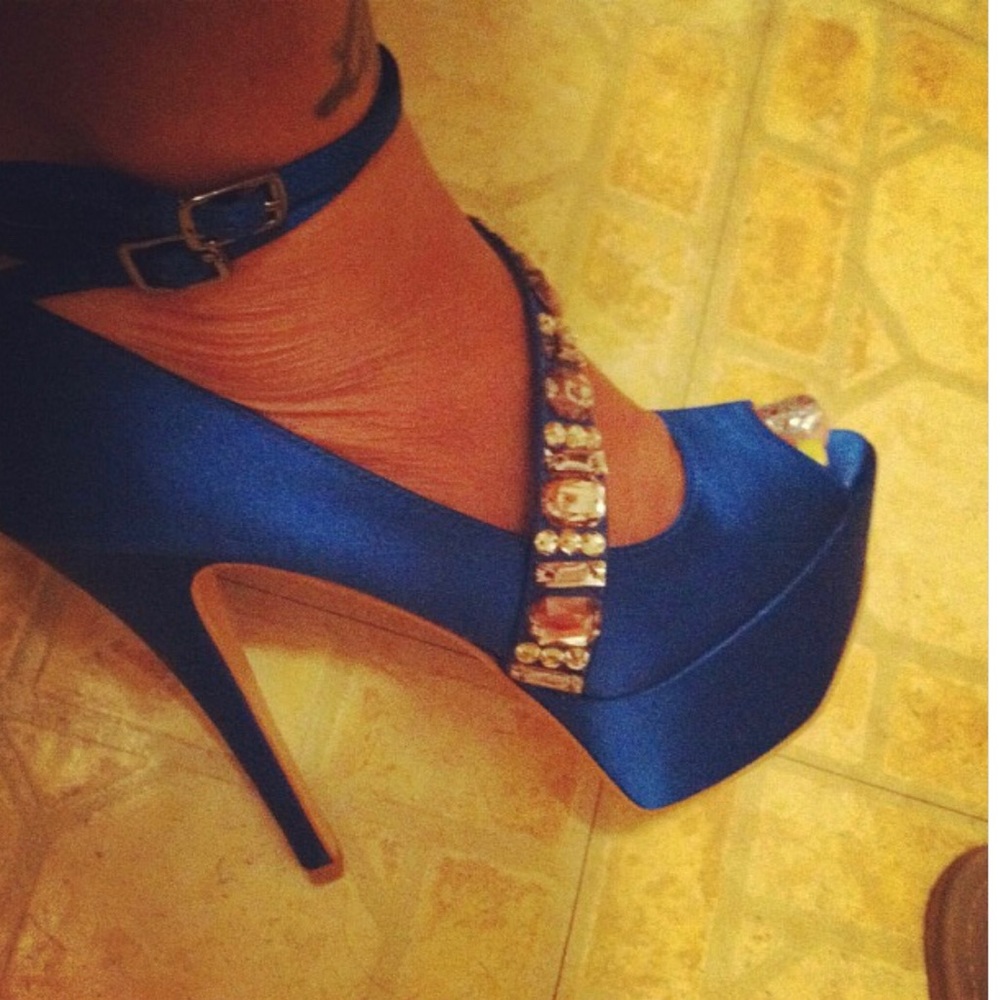 Blue shoes